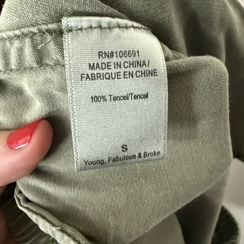 Young Fabulous & Broke Sage Green Joggers - Picture 9 of 9
